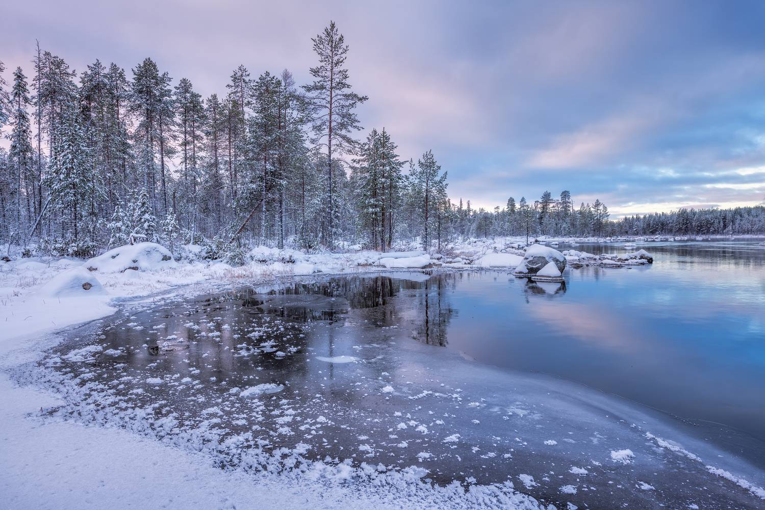 Зазимье на Колвице. Автор: Максим Евдокимов , Максим Евдокимов