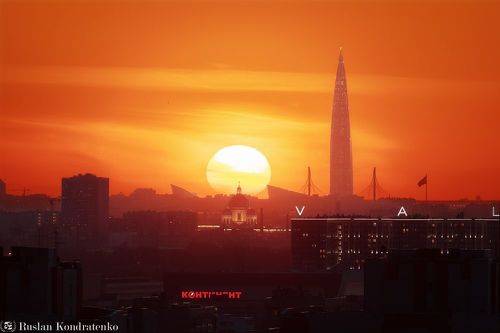 Закат над Санкт-Петербургом