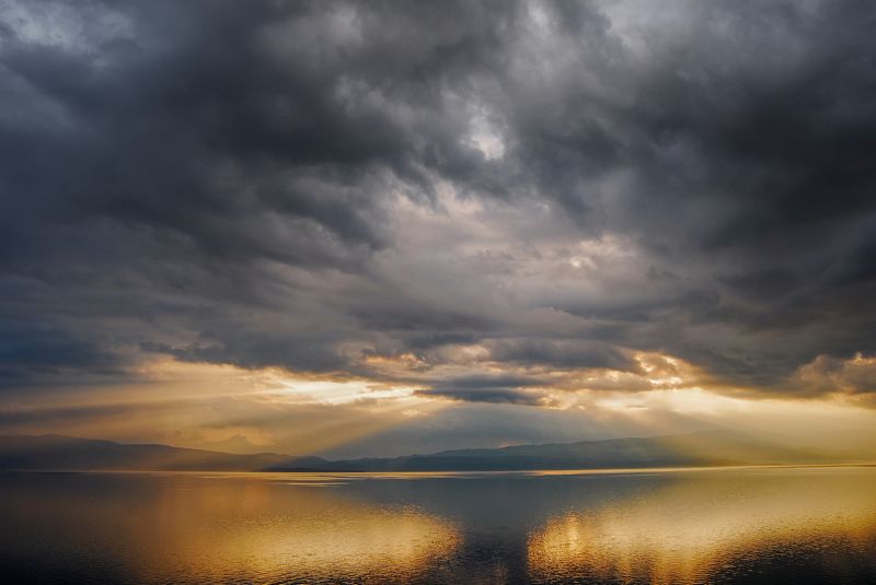 Sunset on Lake Ohrid, Macedoniaphoto preview