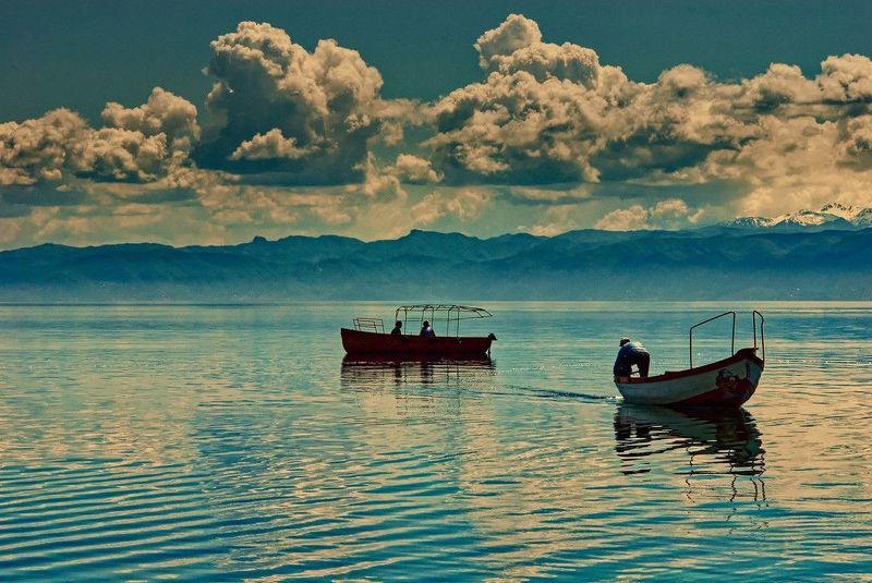 Sunset on Lake Ohrid, Macedoniaphoto preview
