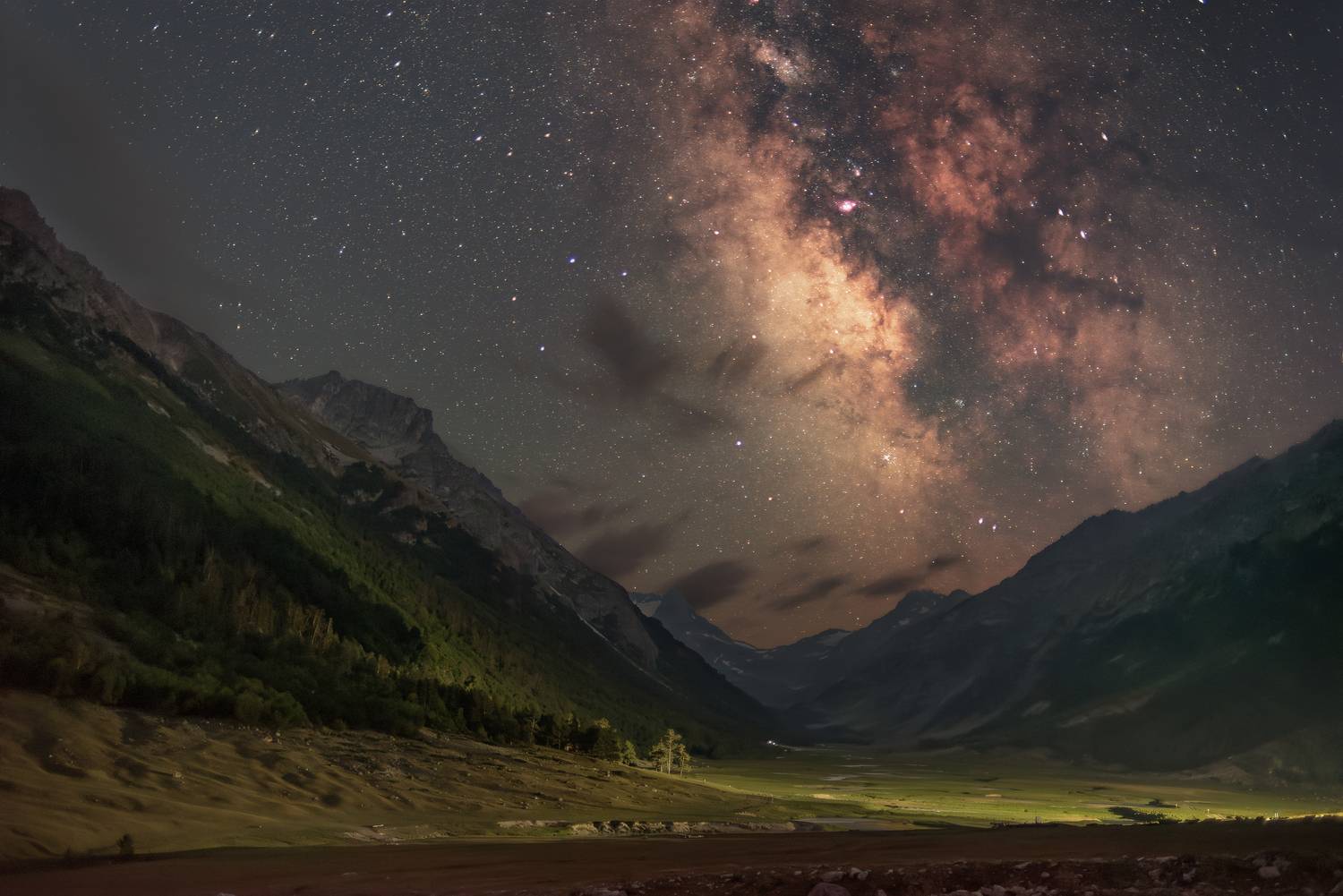 млечный путь, ночь, звездное небо, звезды, кавказ, night, milky way, stars, starry night,, Кудашкина Ксения
