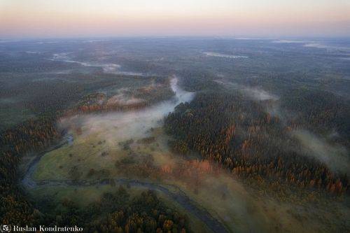 Рассвет над рекой Лемовжа