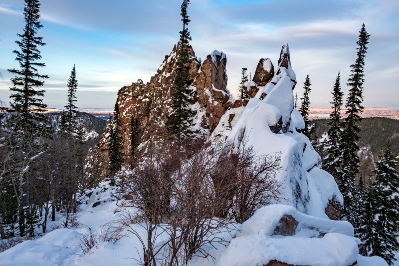 Зимним вечером на Китайской стенке.photo preview