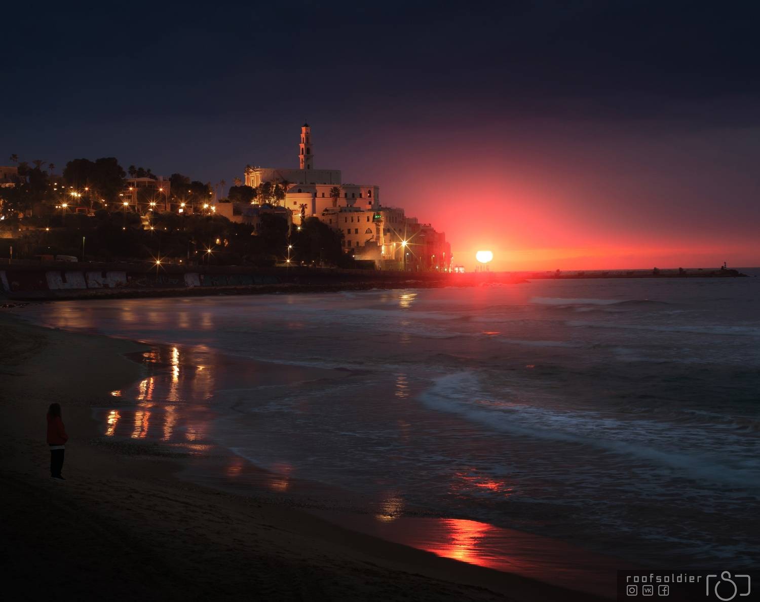 Jaffa, Tel Aviv. Автор: Голубев Алексей Tel aviv, israel, city, cityscape, sunset, urban, night, Голубев Алексей
