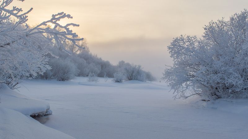 пейзаж, природа, зима, снег, озеро Озеро Выльты, Республика Комиphoto preview