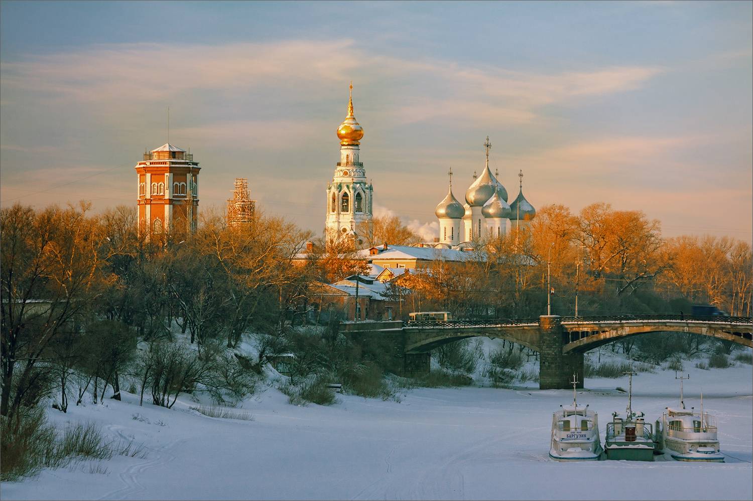 пейзаж, зима, город, вологда, утро, свет, цвет, александр никитинский, Никитинский Александр
