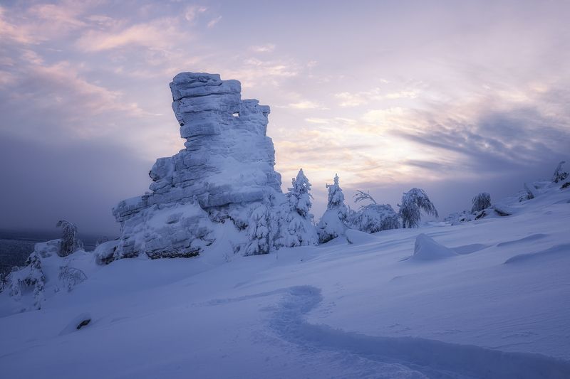 пермский_край, пейзаж, природа, зима, снег Помяненный камень. Пермский край.photo preview