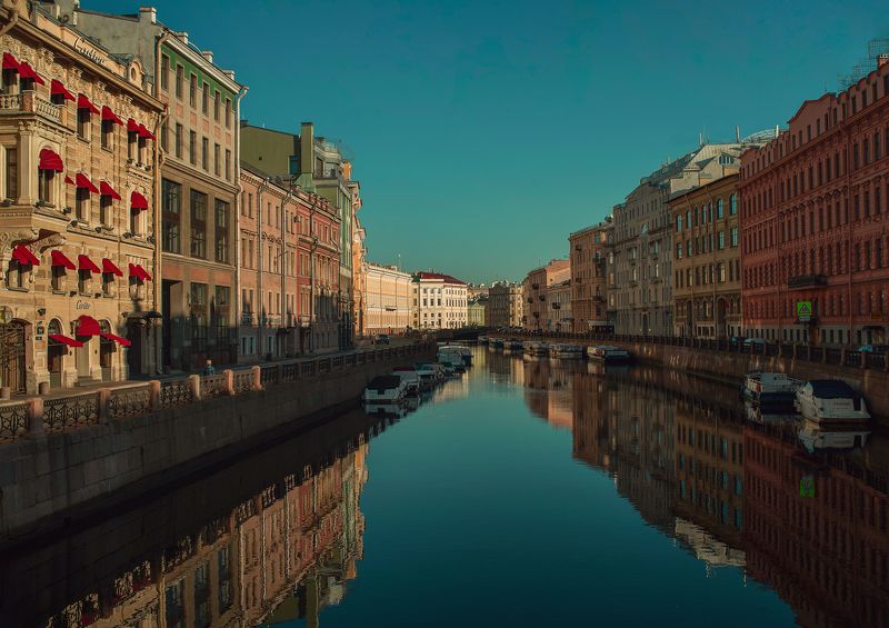 Санкт-Петербург Мойка Город Архитектура  Вид с Зеленого мостаphoto preview