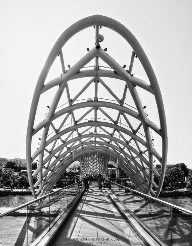 архитектура, мост, современная архитектура, форма, параметрика, оболочка, свет, тень,структура, городской пейзаж Структура светаphoto preview