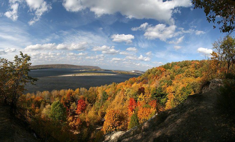 самарская лука, жигулёвские ворота, осень, лес, лысая гора Жигулёвские воротаphoto preview