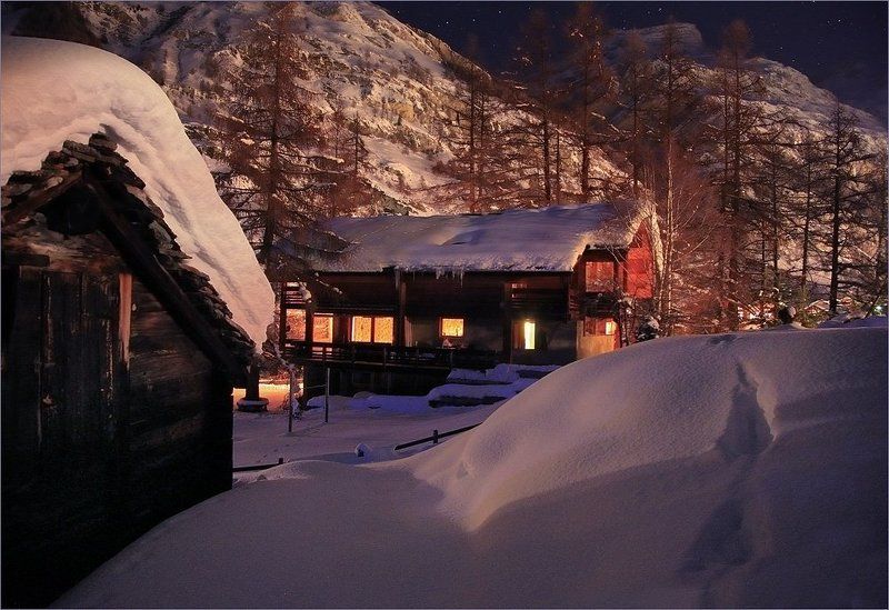 Деревенька ночьюphoto preview