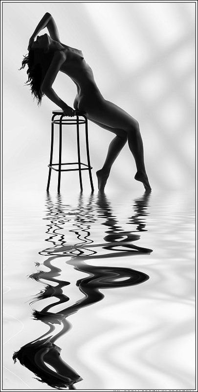 ню, силуэт, отражения ***photo preview