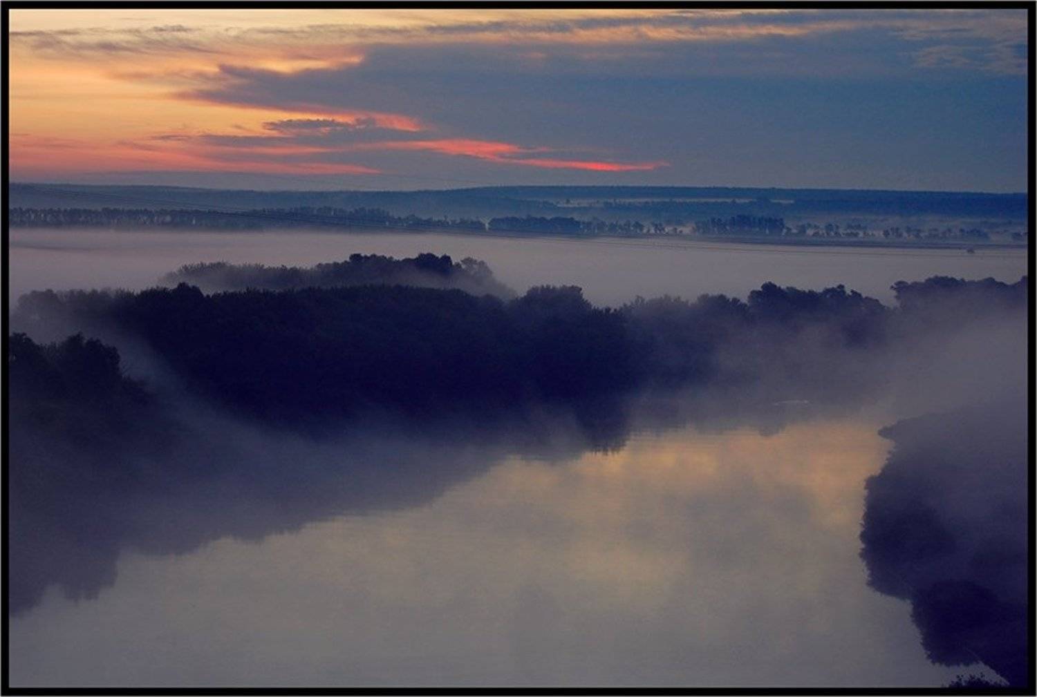 Донские туманы. Автор: Срибный Евгений туман, утро, рассвет, дон, река,, Срибный Евгений