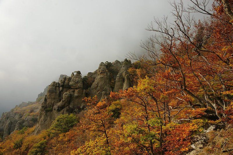 крым, демирджи, горы Осень в горах.photo preview