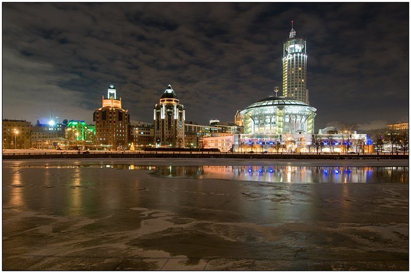 москва, зима, вечер, вода Прогулки по Москвеphoto preview