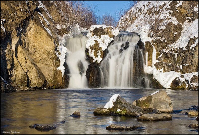 нсо, водопад, белово, осень, аня графова Беловский водопадphoto preview