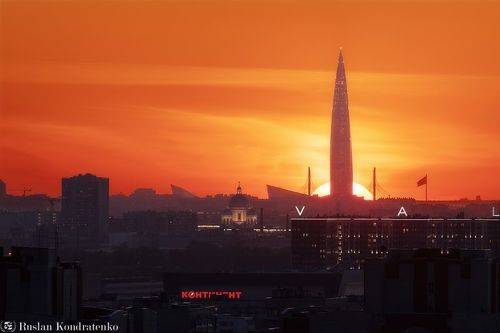 Закат над Санкт-Петербургом