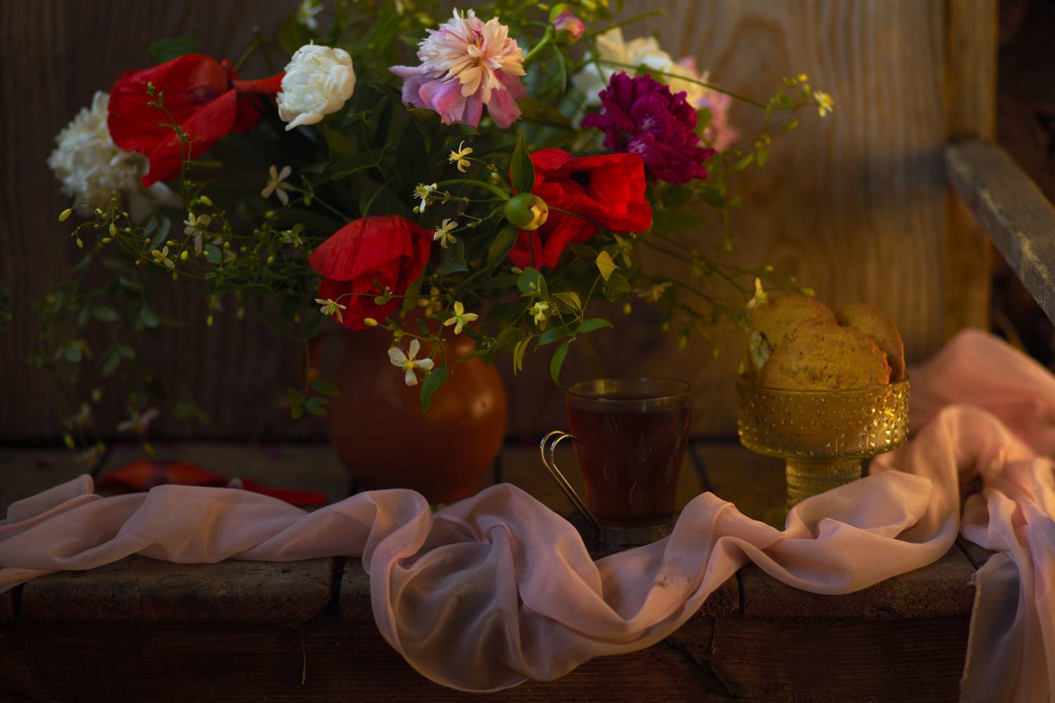 Цветы и фрукты. Автор: Петровна Валентина , Петровна Валентина