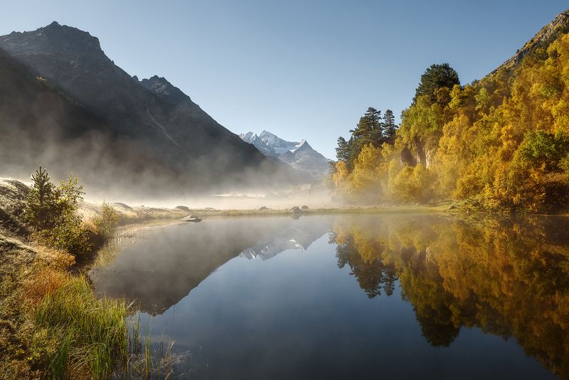 кавказ, горы, осень, карачаево-черкесия, горное озеро, озеро, осень в горах, маруха Унылая пораphoto preview