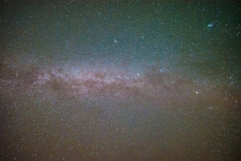 млечный путь, ночь, звезды, северное сияние, milki way, stars, aurora, night, space, deepspace, космос, планеты, planets photo preview