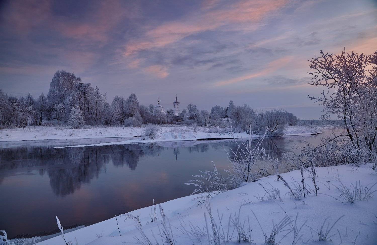 Воиново-Гора.Январь.Вечер.Иней.... Автор: (Roman) Heger , (Roman) Heger
