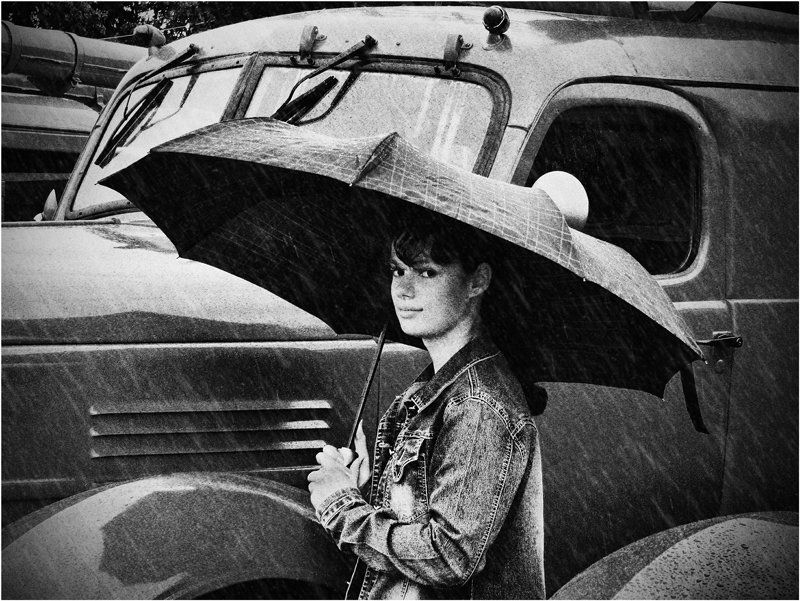 девушка, незнакомка, дождь, москва, осень, грусть А в сердце дождь или солнце?photo preview