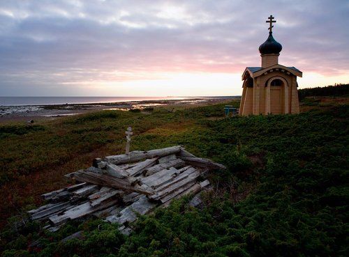 Часовня Безымянного Инока. Терский берег Белого моря.