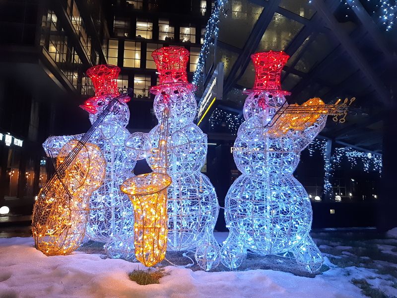 снеговики, новый год Новогоднее триоphoto preview