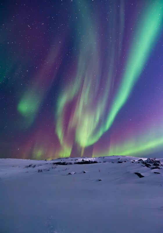 polarlights, northlights, aurora, north, murmansk *photo preview