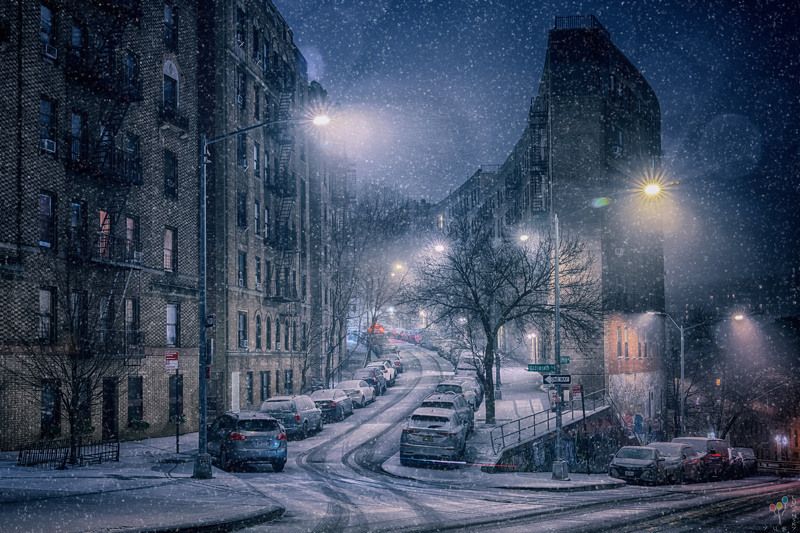 new york, washington heights Snow over Washington Heightsphoto preview