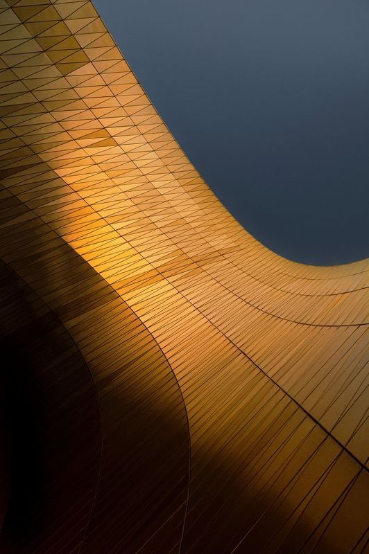 абстракция, архитектура, золото, комплиментарная схема, изгибы, формы Аркаphoto preview