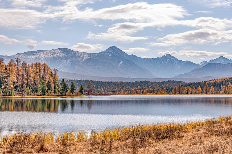 озеро киделю, осень, горный алтай Осеннее Киделюphoto preview