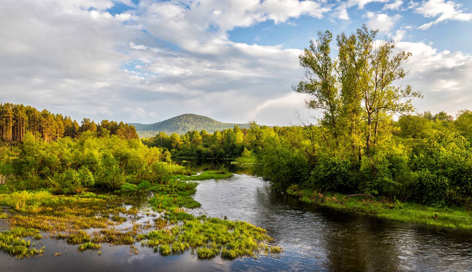 Течёт река. Автор: Ушаков Валерий р. Уфа, Ушаков Валерий