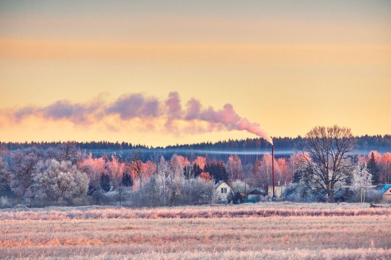 беларусь, весна, деревня, дым, западная березина, иней, март, рассвет, туман, утро Утро марта. Отголоски зимыphoto preview