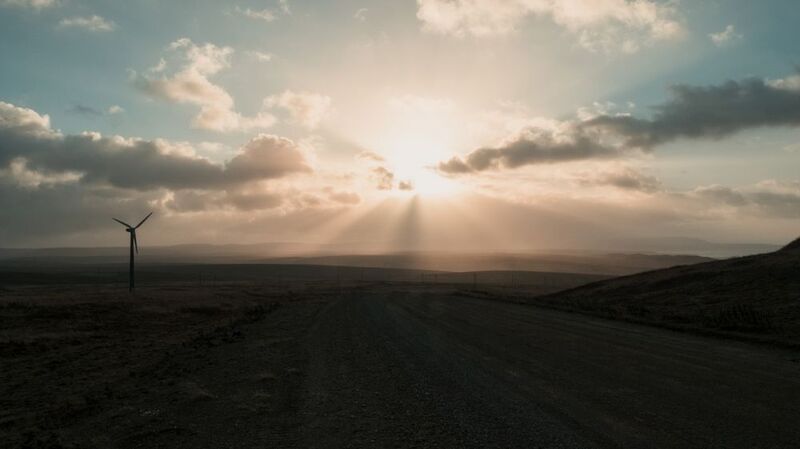 рассвет, командоры, никольское, ветряки, дорога, утро Остров Беринга. На рассвете.photo preview