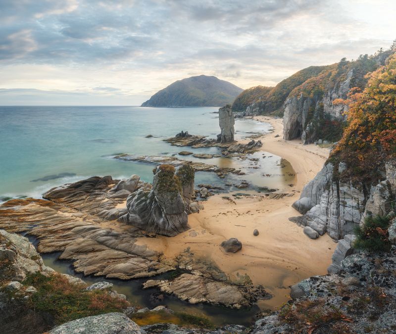 приморье, приморский край, лазовский заповедник, тачингоуза Бухта Тачингоуза. Приморье.photo preview