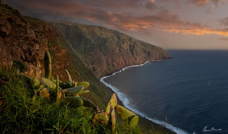 madeira, portugal, sunset, ocean, sea, landscape Sunset in Madeiraphoto preview