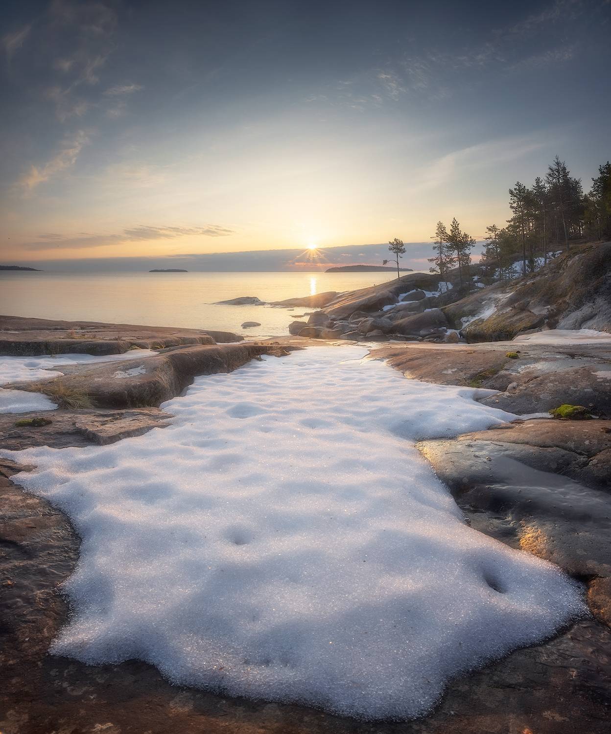 ладога, весна, рассвет, восход, Марголин Алексей
