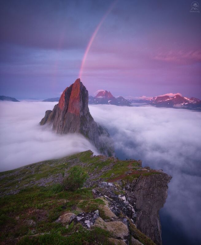 норвегия, сенья, сегла, горы, рассвет, туман, радуга, европа, фототуры, фототуры с анатолием гордиенко Награда за ожиданиеphoto preview