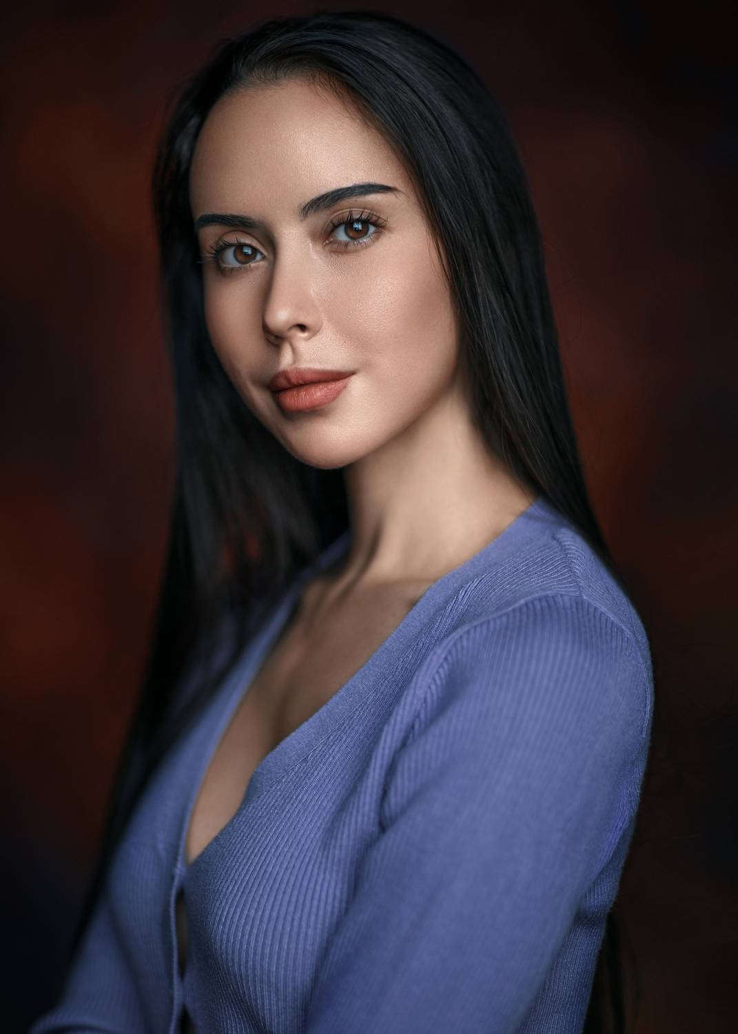 портрет девушка студия красота взгляд тело, Герасимов Михаил