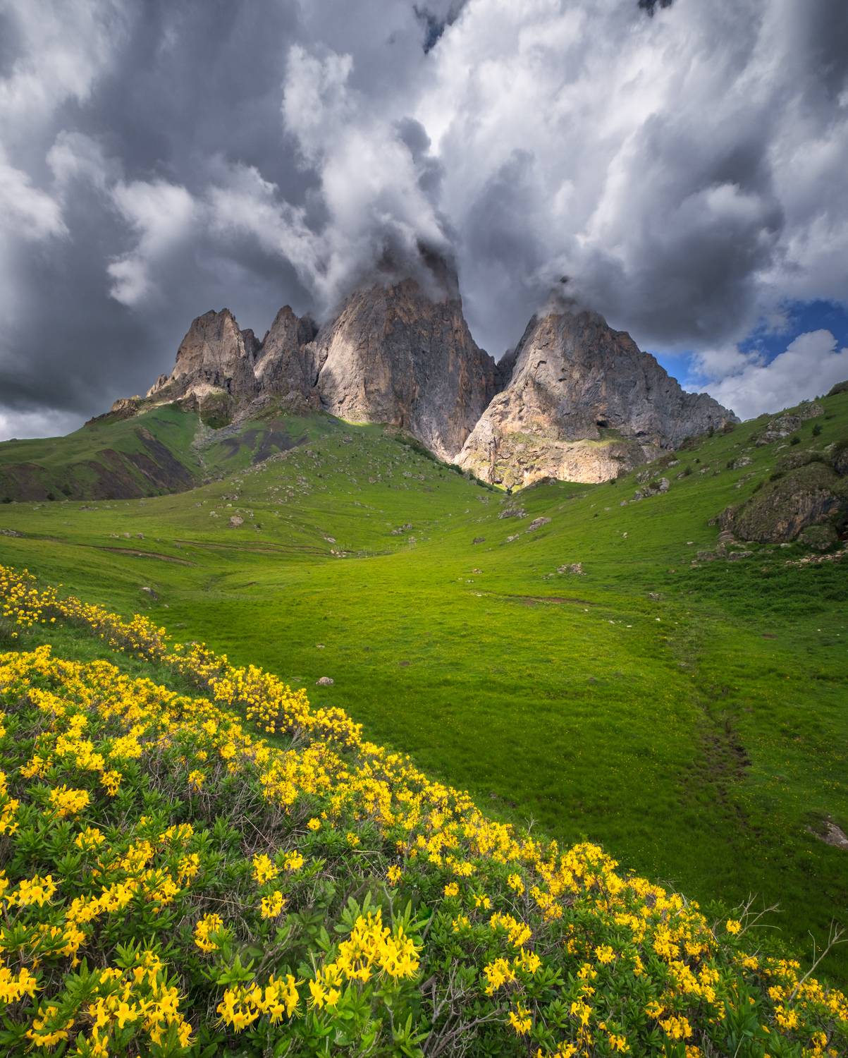 цей-лоам, ингушетия, горы, кавказ, облака., Леонтьев Константин