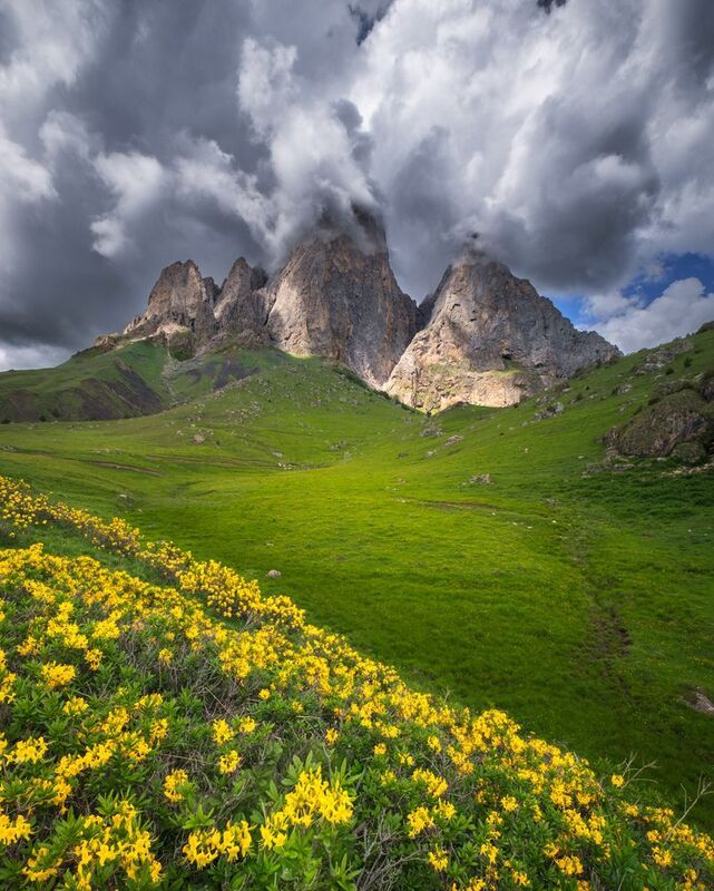 цей-лоам, ингушетия, горы, кавказ, облака. Цей-Лоам. Весна в Ингушетии. / Spring in Ingushetia.photo preview