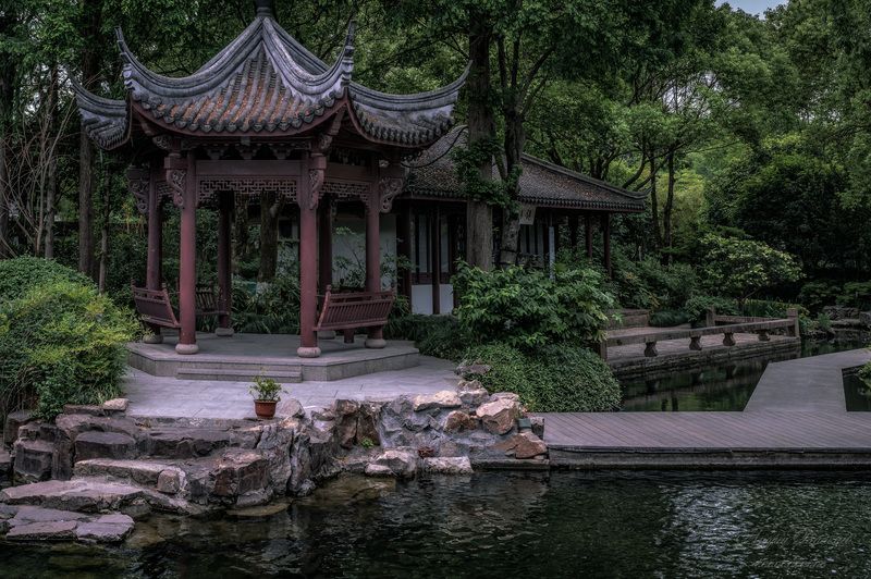 архитектура, городская архитектура, сады, парки, Чжуцзяцзяо, Шанхай, Китай. Чжуцзяцзяо - Китайская Венеция (часть 2).photo preview