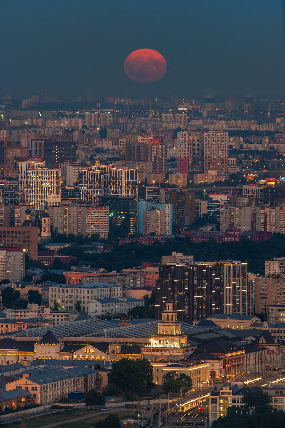 москва, полнолуние, moscow, russia, moon, moonrise, cityscapes, городской пейзаж, архитектура, Tsybenko Kirill