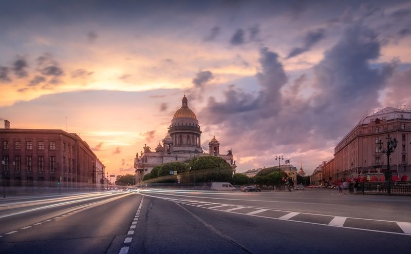 Санкт-Петербург вечер, ночь, утро, небо, облака, закат, рассвет На пороге ночи…photo preview