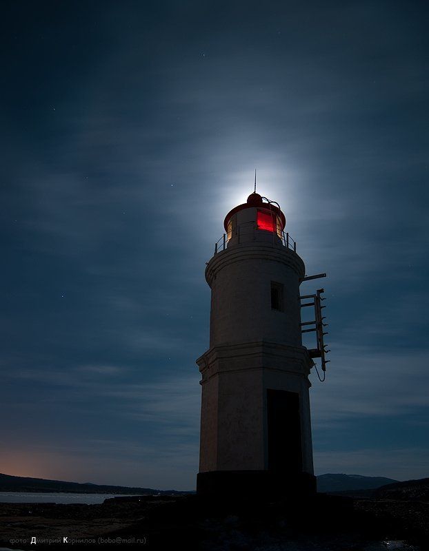 токаревский, маяк, вадивосток, приморье, северные, земли Ночью все маяки серые. )photo preview