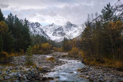 Хмурая осень в Чегеме