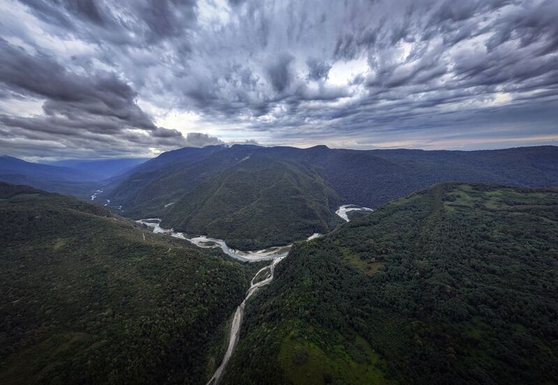 абхазия, шакуран, джампал Абхазия. Впадение реки Шакуран в Джампалphoto preview