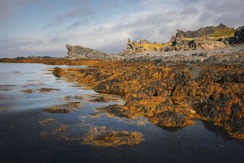 nature, outdoors, landscape, water, coastline, summer, cloud, sky, cliff, пейзаж, природа, скалы, небо, рыбачий, лето, море, рыбачий полуостров На странных берегахphoto preview