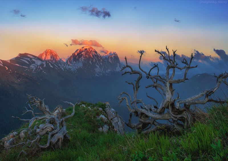 Закат в горах